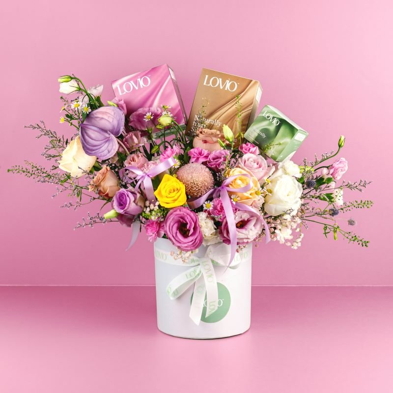 BNR | Lovio – Bouquet of Sweetness Flower Box (Fresh Flower)