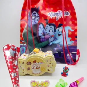 Red Vampirina Coin Bank Party Pack